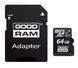 Карта пам'яті microSDXC (UHS-1) GoodRam 64Gb class 10 (adapter SD) (M1AA-0640R11) [805258], фото 1