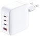 Зарядний пристрій мережевий D-Link 100Вт GaN 3хUSB-С, 1xUSB-A, білий (DCP-101) [111308], фото 1