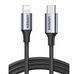 Кабель UGREEN US304 USB-C to Lightning M/M Cable Aluminum Shell Braided 2m (Black) (UGR-60761) [805464], фото 1