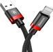 Кабель Baseus Cafule Cable USB For iP 2A 3m Red+Black (CALKLF-R91) [802372], фото 1