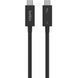 Кабель USB-C > USB-C заряджання/синхронізації Belkin 2м, 100Вт, Type-C Thunderbolt, 40Гбс, чорний (INZ002BT2MBK) [108668], фото 2