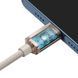 Кабель Baseus Crystal Shine Series Fast Charging Data Cable Type-C to iP 20W 1.2m Pink (CAJY001304) [802570], фото 4