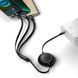 Кабель Baseus Bright Mirror 2 Series Retractable 3-in-1 Fast Charging Data Cable Type-C to M+L+C 100W 1.1m Black (CAMJ010201) [802605], фото 9