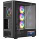 Корпус Modecom VOLCANO AQ400 ARGB MIDI SIDE LCD 6,2&rdquo;, 4x120mm fans BLACK без БЖ ATX (MC-A-AQ400-4FA-B) [405390], фото 6