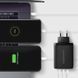 Мережевий зарядний пристрій AXAGON, 3x port (USB + dual USB-C), PD3.0/QC4+/PPS/Apple, 100W, Чорний (ACU-DPQ100) [502988], фото 6