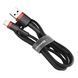 Кабель Baseus Cafule Cable USB For iP 2A 3m Red+Black (CALKLF-R91) [802372], фото 5