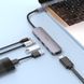 USB-хаб HOCO HB27 Type-C multi-function converter(HDTV+USB3.0+USB2.0*2+PD) Metal Gray (6931474769329) [805380], фото 5
