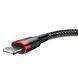 Кабель Baseus Cafule Cable USB For iP 2A 3m Red+Black (CALKLF-R91) [802372], фото 3