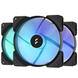 Кулер для корпуса FRACTAL DESIGN Aspect 14 RGB PWM Black Frame (FD-F-AS1-1405) [303897], фото 3