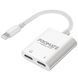 Адаптер Promate MediaLink-i2і Lightning - 2хLightning (M/F) White (medialink-i2i) [604290], фото 1