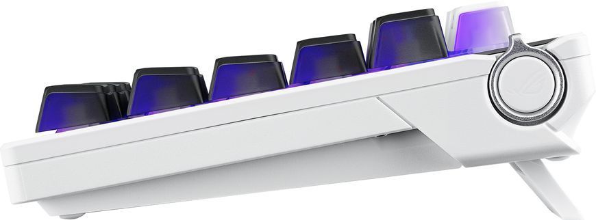 Клавіатура механічна ASUS ROG Azoth X 81key, NX Snow, USB-A/WL/BT, EN, RGB, білий (90MP044F-BKUA30) [110349]
