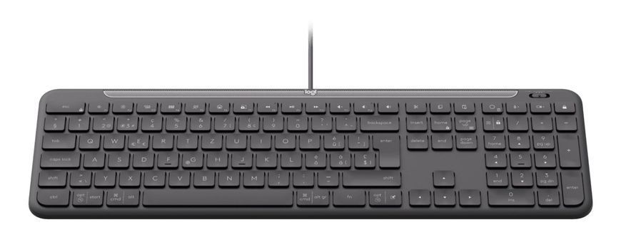 Клавіатура дротова LOGITECH Signature Slim K620 Wired Keyboard for Business - GRAPHITE - US INT'L - USB - N/A - INTNL-973 - USB-C (920-013333) [501966]