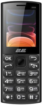 Мобільний телефон 2E E240 2025 2.4" 2SIM, 1400мА&bull;год, чорний (794300867202) [115471]