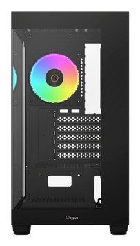 Корпус для комп'ютера MATX W/O PSU GAMMA C52 BK ARGB OCYPUS (GAMMA-C52-BKD300XX-GL) [502872]