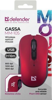 Миша Defender Gassa MM-105 Red (52103) [202965]