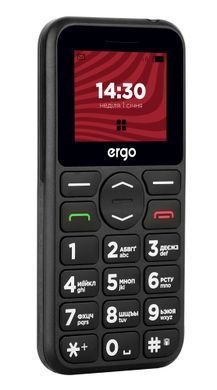 Мобiльний телефон Ergo R181 Dual Sim Black (R181 Black) [600299]