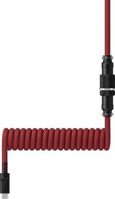 Кабель HyperX USB-A &ndash; USB-C, спіральний, 1.37 м Red/Black (6J677AA) [604029]