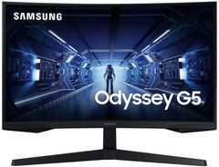 Samsung Монітор LCD 27" Odyssey G5 C27G54TQW 2xHDMI, DP, VA, 2560x1440, 144Hz, 1ms, CURVED