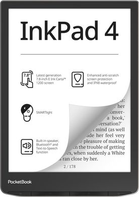 Електронна книга PocketBook 743G InkPad 4 (PB743G-U-CIS)