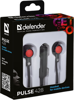 Гарнітура Defender Pulse 428 Black/Red (63428) [201160]