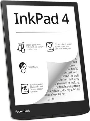 Електронна книга PocketBook 743G InkPad 4 (PB743G-U-CIS)