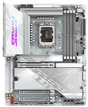 Материнська плата GIGABYTE Z890 AORUS PRO ICE s1851 Z890 4xDDR4 M.2 HDMI DP Wi-Fi BT ATX білий (Z890_AORUS_PRO_ICE) [112713]