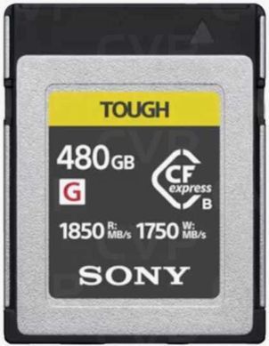 Карта пам'яті Sony CFexpress Type B 480GB R1850/W1750MB/s Tough (CEBG480T.CE7) [109677]