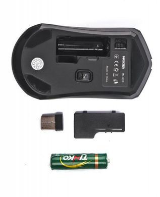 Миша бездротова Maxxter Black (Mr-403) [606426]