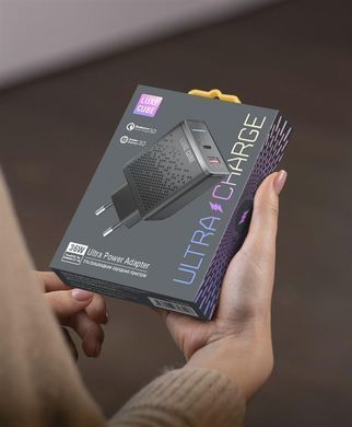 Зарядний пристрій Luxe Cube 2USB 36W QC3.0+PD Black (8889998899092) [603075]