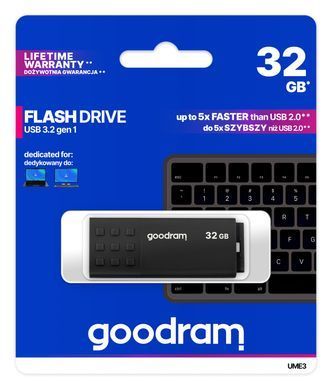 Флеш-накопичувач USB3.2 32GB Goodram UME3 Black (UME3-0320K0R11) [607087]