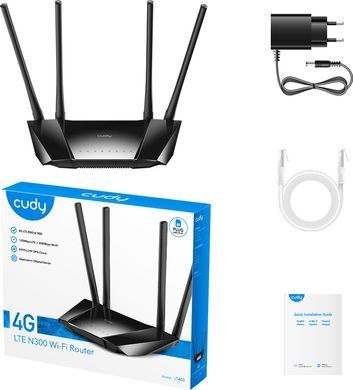 Маршрутизатор Cudy, N300 Wi-Fi 4G LTE Cat4 Router (LT400) [403214]