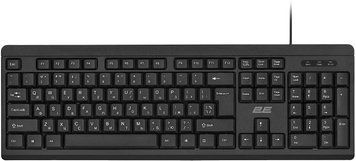 Клавіатура мембранна 2E KS108 104key, USB-A, EN/UK, чорний (2E-KS108UB_UA) [103584]