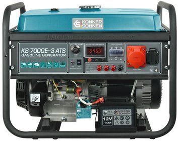 Генератор бензиновий Konner&Sohnen KS 7000E-3 ATS, 400В, 5/5.5кВт, АВР(ATS), електростартер, 82.3кг (KS7000E-3ATS) [114044]