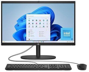 Комп'ютер персональний моноблок HP All-in-One 21,5" FHD VA AG, Intel i3-N300, 8GB, F512GB, UMA, WiFi, кл+м, 2р, DOS, чорний (C31FREA) [111461]