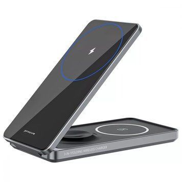 Бездротовий зарядний пристрій Proove Metal Edge 3in1 15W Gray (WSME15010003) [603334]