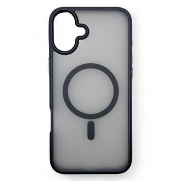 Чохол-накладка BeCover Metal Buttons Case MagSafe для Apple iPhone 16 Black (712090) [602942]