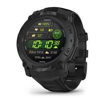 Смарт-годинник Garmin Instinct 3 50mm Tactical AMOLED Black with Charcoal Silicone Band (010-03020-90) [613064]