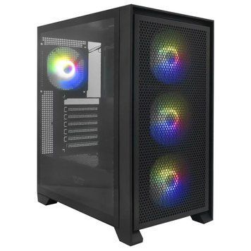 Корпус для комп'ютера DARK FLASH DRX70 MESH ATX без блока живлення, чорний (DRX70 MESH BLACK) [503302]