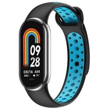 Ремінець BeCover Vents Style для Xiaomi Mi Smart Band 8 Black-Blue (709414) [604943]