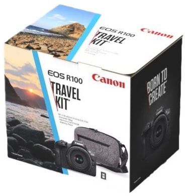 Цифрова камера Canon EOS R100 RF-S 18-45 IS STM Travel Kit (6052C074AC) [204608]