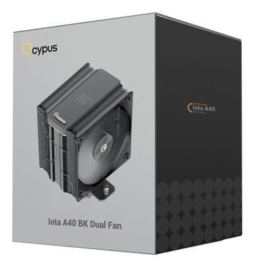 Система охолодження для комп'ютерного процесора IOTA A40 BK DUAL FAN OCYPUS (IOTA-A40-BK2NNWD00X-GL) [502922]
