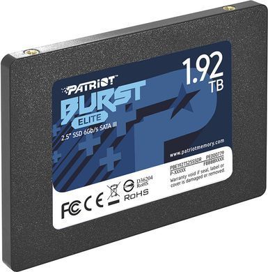 Накопичувач SSD 1.92TB Patriot Burst Elite 2.5" SATAIII TLC (PBE192TS25SSDR) [611664]