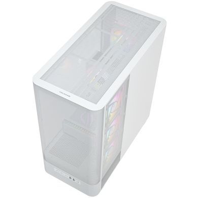 Корпус Modecom VOLCANO AQ400 ARGB MIDI SIDE LCD 6,2&rdquo;, 4x120mm fans WHITE без БЖ ATX (MC-A-AQ400-4FA-W) [405391]