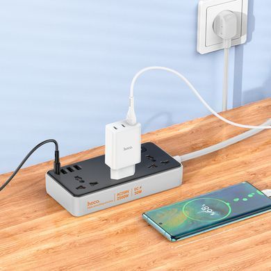 Мережевий подовжувач HOCO AC8A Storm 3-position socket(PD30W/1C3A) Black (6942007600095) [803605]