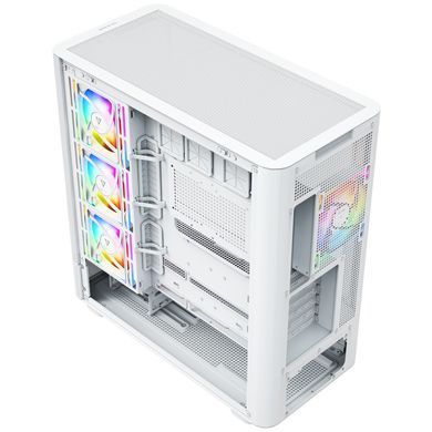 Корпус Modecom VOLCANO AQ400 ARGB MIDI SIDE LCD 6,2&rdquo;, 4x120mm fans WHITE без БЖ ATX (MC-A-AQ400-4FA-W) [405391]