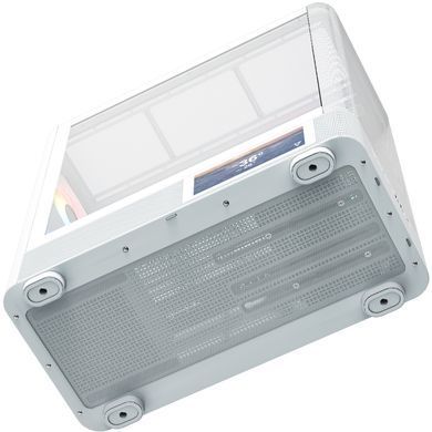Корпус Modecom VOLCANO AQ400 ARGB MIDI SIDE LCD 6,2&rdquo;, 4x120mm fans WHITE без БЖ ATX (MC-A-AQ400-4FA-W) [405391]