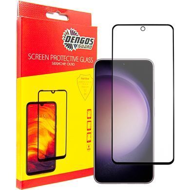 Захисне скло Dengos для Samsung Galaxy S23 FE SM-S711 Black Full Glue (TGFG-322) [600705]