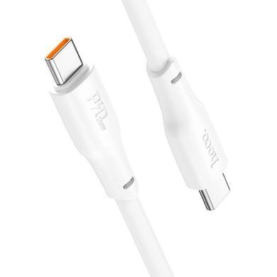 Кабель HOCO X93 Type-C to Type-C 100W, 1m, TPE, TPE connectors, White (6931474790712) [802490]