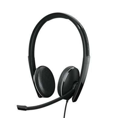 Гарнітура комп'ютерна стерео On-Ear EPOS ADAPT 165T USB II, 3.5мм/USB, односпрямований, сертифікат Microsoft Teams, 1.8м, Чорний (1000902) [107165]