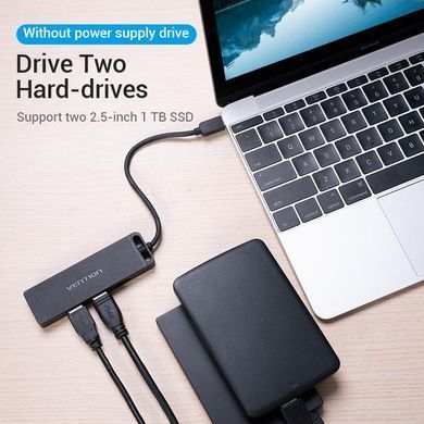 USB-хаб Vention 4 ports Black (TGKBB) [605131]